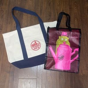 Trader Joe’s reusable grocery bags, SET OF 2.